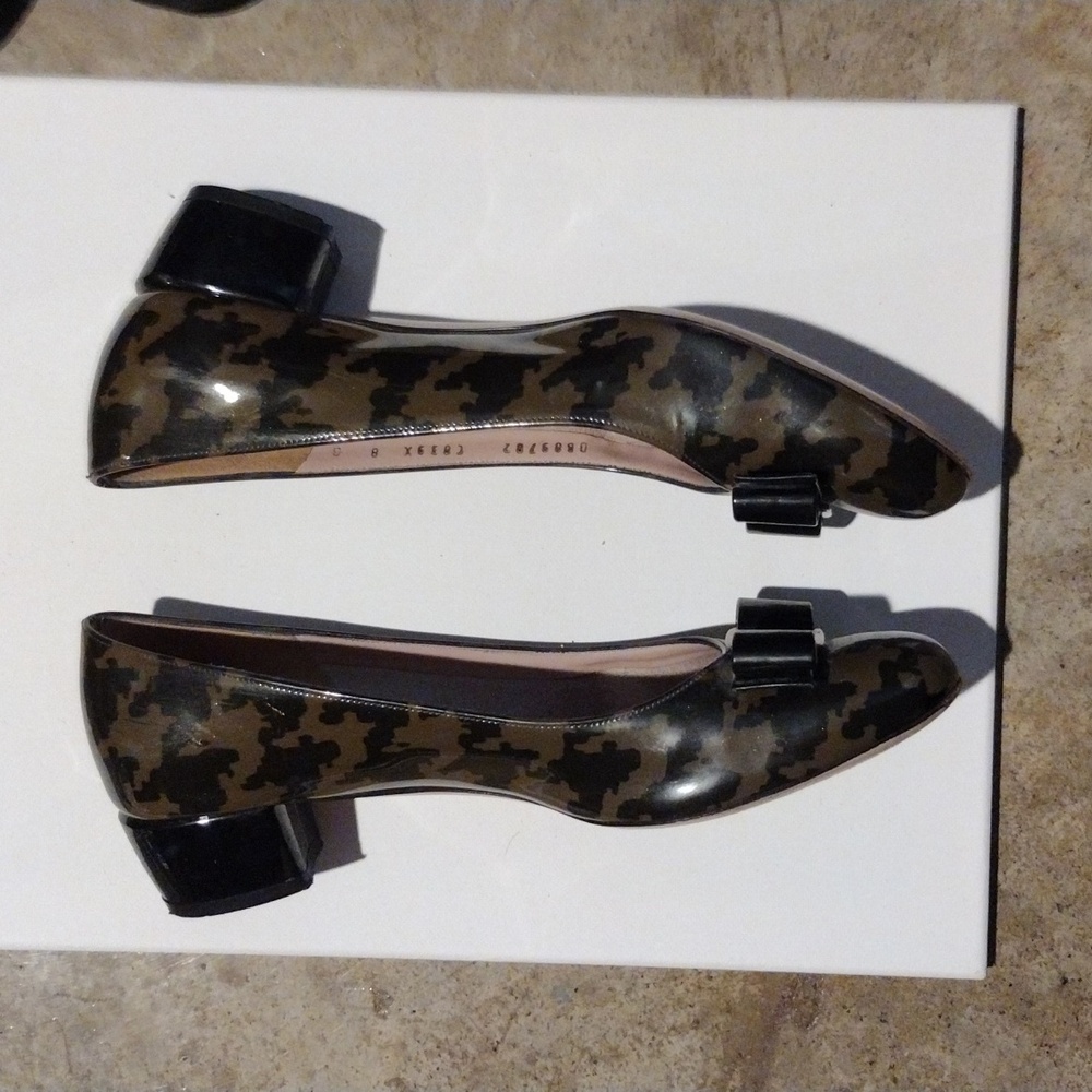 Vintage Salvatore Ferragamo Chunky Heel With Bow